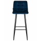 Стул барный DOBRIN NICOLE (черные матовые ножки, темно-синий велюр (108-95)) - купить в Екатеринбурге, в наличии