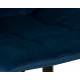 Стул барный DOBRIN NICOLE (черные матовые ножки, темно-синий велюр (108-95)) - купить в Екатеринбурге, в наличии