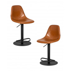 Набор 2 шт Стул барный DOBRIN ROME (коричневый винтажный PU (MS09))