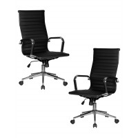 Набор 2 шт Офисное кресло для руководителей DOBRIN CLARK SIMPLE (чёрный)