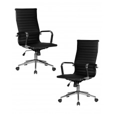 Набор 2 шт Офисное кресло для руководителей DOBRIN CLARK SIMPLE (чёрный)