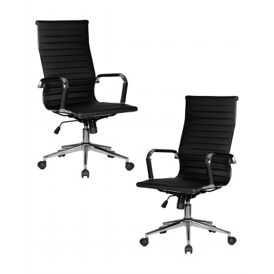 Набор 2 шт Офисное кресло для руководителей DOBRIN CLARK SIMPLE (чёрный)