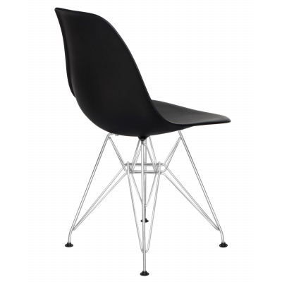 Набор 4 шт Стул обеденный DOBRIN DSR (ножки хром, цвет чёрный (B-03))