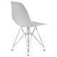 Стул обеденный DOBRIN DSR (ножки хром, цвет светло-серый (GR-01))