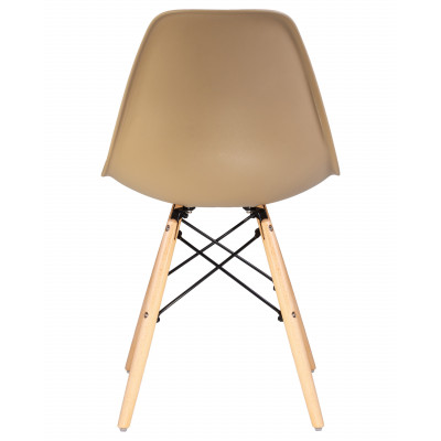 Набор 4 шт Стул обеденный DOBRIN DSW (ножки светлый бук, цвет бежевый (GR-03)) - купить в Екатеринбурге, в наличии