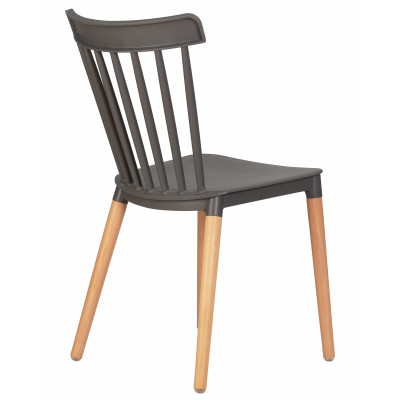 Набор 4 шт Стул обеденный DOBRIN THEO (ножки светлый бук, цвет темно-серый (GR-04)) - купить в Екатеринбурге, в наличии