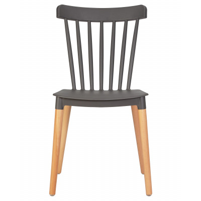 Набор 4 шт Стул обеденный DOBRIN THEO (ножки светлый бук, цвет темно-серый (GR-04)) - купить в Екатеринбурге, в наличии