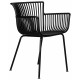 Набор 4 шт Стул обеденный DOBRIN ROSS (черный (B-03) без подушки) - купить в Екатеринбурге, в наличии