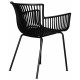 Набор 4 шт Стул обеденный DOBRIN ROSS (черный (B-03) без подушки) - купить в Екатеринбурге, в наличии