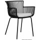 Набор 4 шт Стул обеденный DOBRIN ROSS (черный (B-03) без подушки) - купить в Екатеринбурге, в наличии