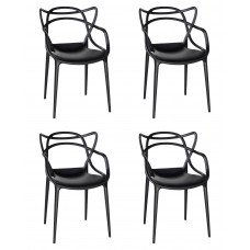 Набор 4 шт Стул обеденный DOBRIN MASTERS (чёрный (B-03))
