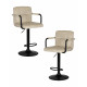 Набор 2 шт Стул барный DOBRIN KRUGER ARM BLACK (бежевый вельвет (LAR-E2041-04))