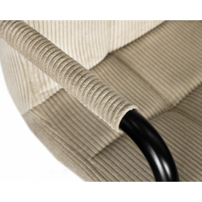 Набор 2 шт Стул барный DOBRIN KRUGER ARM BLACK (бежевый вельвет (LAR-E2041-04))