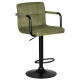 Стул барный DOBRIN KRUGER ARM BLACK (зеленый вельвет (LAR-E2041-7)) - купить в Екатеринбурге, в наличии