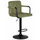 Стул барный DOBRIN KRUGER ARM BLACK (зеленый вельвет (LAR-E2041-7)) - купить в Екатеринбурге, в наличии