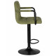 Стул барный DOBRIN KRUGER ARM BLACK (зеленый вельвет (LAR-E2041-7)) - купить в Екатеринбурге, в наличии