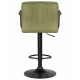 Стул барный DOBRIN KRUGER ARM BLACK (зеленый вельвет (LAR-E2041-7)) - купить в Екатеринбурге, в наличии