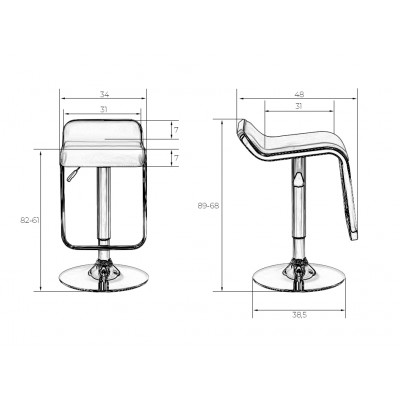 Набор 2 шт Стул барный DOBRIN CRACK BLACK (черный) - купить в Екатеринбурге, в наличии