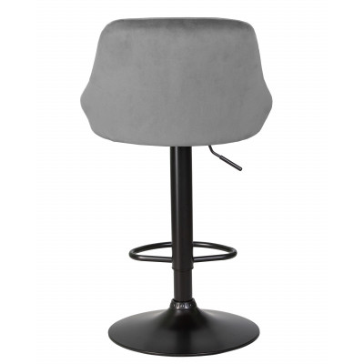 Стул барный DOBRIN LOGAN BLACK (серый велюр (MJ9-75)) - купить в Екатеринбурге, в наличии