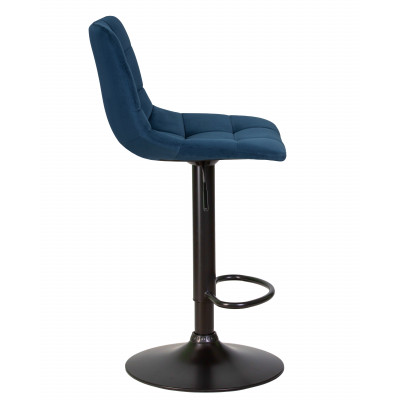 Набор 2 шт Стул барный DOBRIN TAILOR BLACK (синий велюр (MJ9-117)) - купить в Екатеринбурге, в наличии