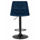 Набор 2 шт Стул барный DOBRIN TAILOR BLACK (синий велюр (MJ9-117)) - купить в Екатеринбурге, в наличии