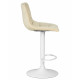 Стул барный DOBRIN TAILOR WHITE (бежевый велюр (MJ9-10))