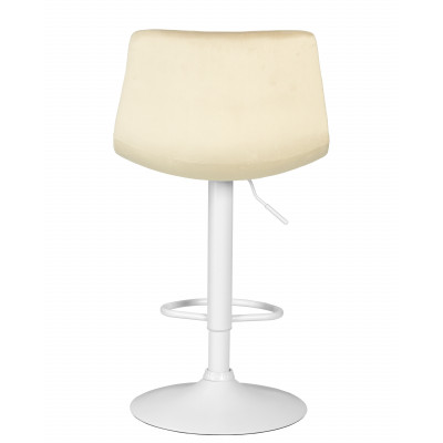 Стул барный DOBRIN TAILOR WHITE (бежевый велюр (MJ9-10))