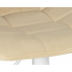 Стул барный DOBRIN TAILOR WHITE (бежевый велюр (MJ9-10))