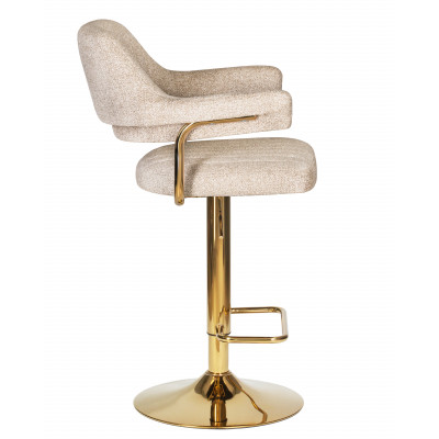 Набор 2 шт Стул барный DOBRIN CHARLY GOLD (бежевый твид (LEO26)) - купить в Екатеринбурге, в наличии
