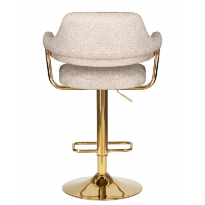 Набор 2 шт Стул барный DOBRIN CHARLY GOLD (бежевый твид (LEO26)) - купить в Екатеринбурге, в наличии