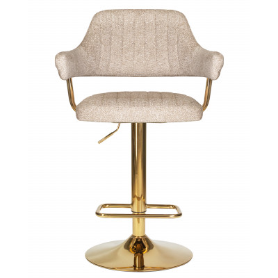 Набор 2 шт Стул барный DOBRIN CHARLY GOLD (бежевый твид (LEO26)) - купить в Екатеринбурге, в наличии
