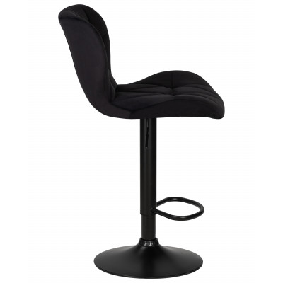 Стул барный DOBRIN BARNY BLACK (черный велюр (MJ9-101))