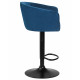 Стул барный DOBRIN DARCY BLACK (синий велюр (1922-20)) - купить в Екатеринбурге, в наличии