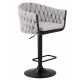 Стул барный DOBRIN LEON (серая ткань (LAR 275-17)) - купить в Екатеринбурге, в наличии