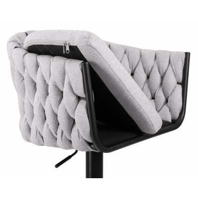 Стул барный DOBRIN LEON (серая ткань (LAR 275-17)) - купить в Екатеринбурге, в наличии