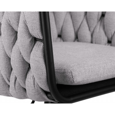 Стул барный DOBRIN LEON (серая ткань (LAR 275-17)) - купить в Екатеринбурге, в наличии