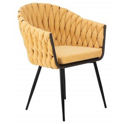 Набор 2 шт Стул обеденный DOBRIN MATILDA (жёлтая ткань (LAR 275-8)) - купить в Екатеринбурге, в наличии