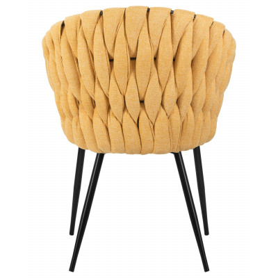 Набор 2 шт Стул обеденный DOBRIN MATILDA (жёлтая ткань (LAR 275-8)) - купить в Екатеринбурге, в наличии