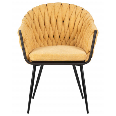 Набор 2 шт Стул обеденный DOBRIN MATILDA (жёлтая ткань (LAR 275-8)) - купить в Екатеринбурге, в наличии