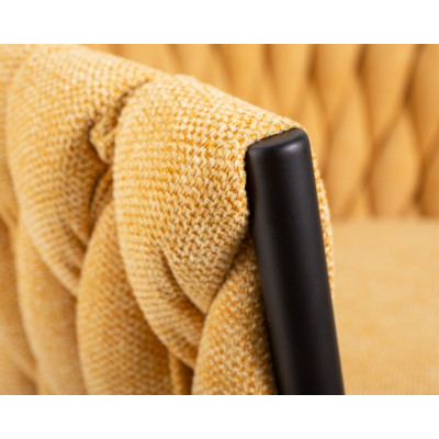 Набор 2 шт Стул обеденный DOBRIN MATILDA (жёлтая ткань (LAR 275-8)) - купить в Екатеринбурге, в наличии