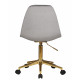 Офисное кресло для персонала DOBRIN MONTY GOLD (серый велюр (MJ9-75))