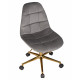 Офисное кресло для персонала DOBRIN MONTY GOLD (серый велюр (MJ9-75))