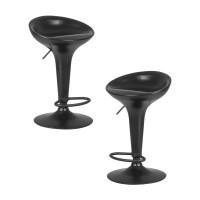 Набор 2 шт Стул барный DOBRIN BOMBA BLACK (чёрный)