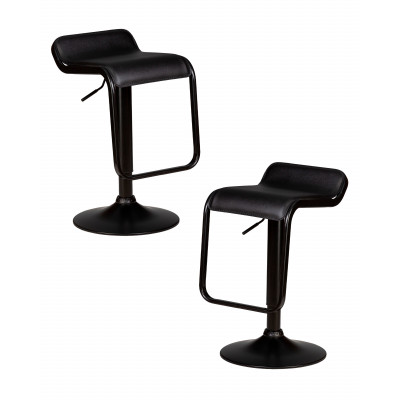 Набор 2 шт Стул барный DOBRIN CRACK BLACK (черный) - купить в Екатеринбурге, в наличии