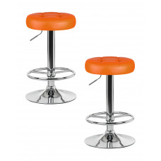Набор 2 шт Табурет барный DOBRIN BRUNO (оранжевый)