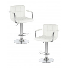 Набор 2 шт Стул барный DOBRIN KRUGER ARM (белый)