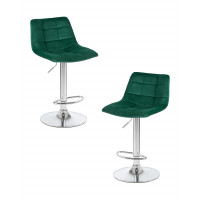 Набор 2 шт Стул барный DOBRIN TAILOR (зеленый велюр (MJ9-88))