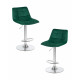 Набор 2 шт Стул барный DOBRIN TAILOR (зеленый велюр (MJ9-88))