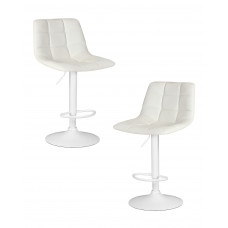 Набор 2 шт Стул барный DOBRIN TAILOR WHITE (белый PU)