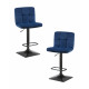 Набор 2 шт Стул барный DOBRIN DOMINIC (синий велюр (MJ9-117)) - купить в Екатеринбурге, в наличии